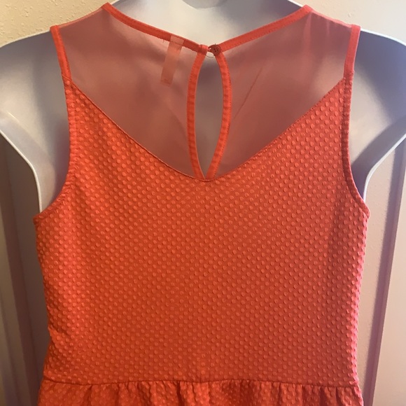 Xhiliration Textured Coral Dress - Picture 4 of 8